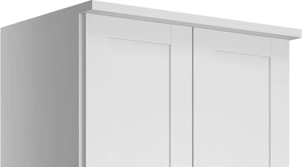 Шкаф распашной 2-х дверный - аналог IKEA BRIMNES, 50х80х220 см, белый (изображение №2)