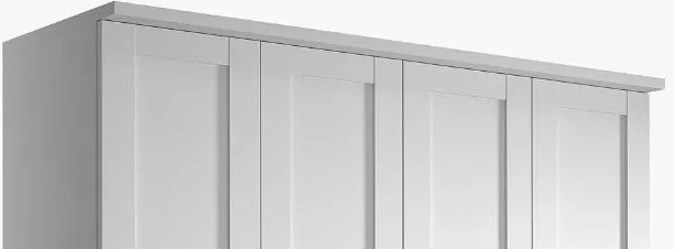 Шкаф распашной 4-х дверный - аналог IKEA BRIMNES, 50х160х220 см, белый (изображение №2)
