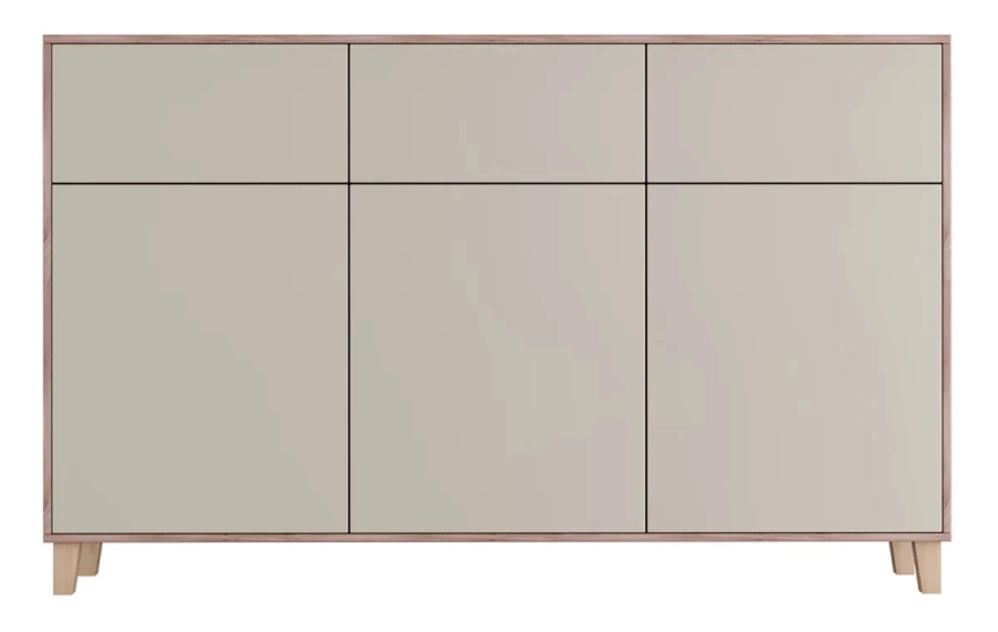 Комод 6-ти дверный - аналог IKEA EKET, 42х170х105 см, бежевый (изображение №4)