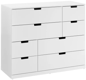 Комод с 8 ящиками - аналог IKEA NORDLI, 90x90 см, белый