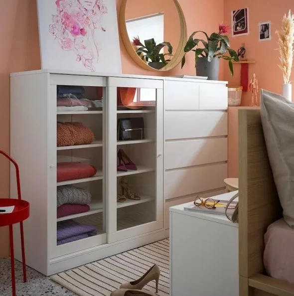 Комод с 6 ящиками - аналог IKEA MALM, 60x118 см, белый (изображение №3)