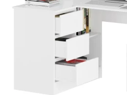 Стол компьютерный с 3 ящиками - аналог IKEA MALM, 85х124 см, белый