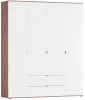 Шкаф распашной 4-х дверный - аналог IKEA BESTA, 50х185х215 см, белый (изображение №2)