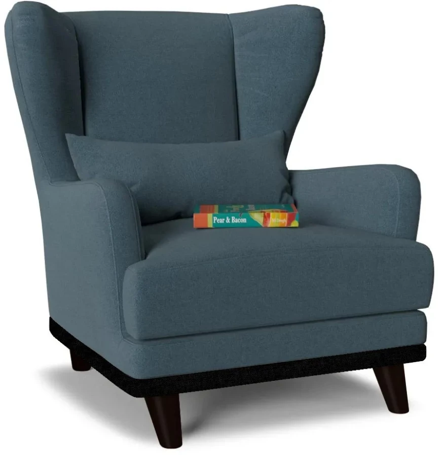 Кресло - аналог IKEA STRANDMON, 90х75х90 см, синий (изображение №1)