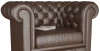 Кресло Честер (Честерфилд) коричневый (изображение №3)