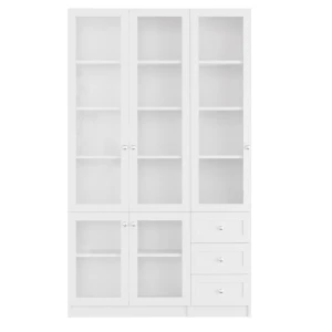 Шкаф книжный Билли - аналог IKEA BILLY/OXBERG 202x120x30 ,белый