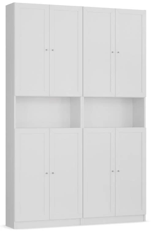 Стеллаж Билли - аналог IKEA BILLY/OXBERG, 160x30x237, белый (изображение №3)
