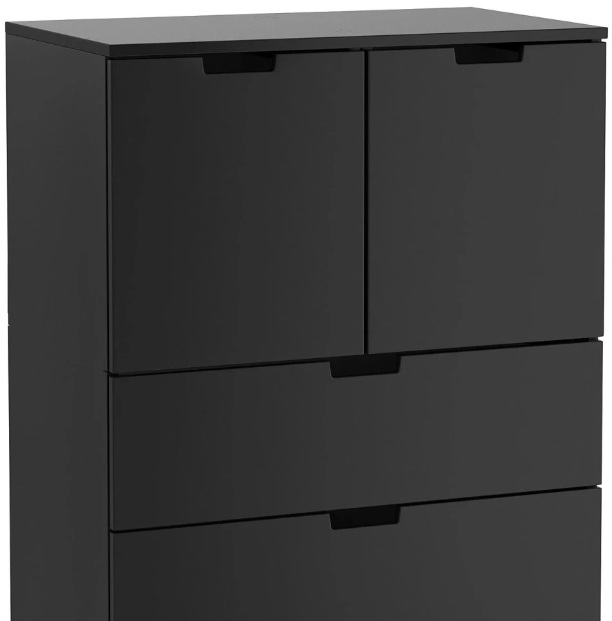 Комод с 5 ящиками - аналог IKEA  NORDLI, 60x110 см, черный (изображение №2)