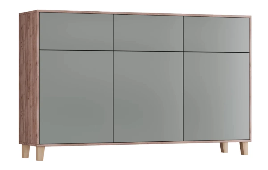 Комод 6-ти дверный - аналог IKEA EKET, 42х170х105 см, серый (изображение №3)