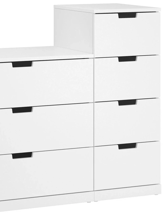 Комод с 9 ящиками - аналог IKEA  NORDLI, 120x90 см, белый (изображение №2)