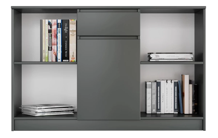 Тумба под ТВ с 2 ящиками- аналог IKEA MALM, 120х77х40 см, графит (изображение №2)