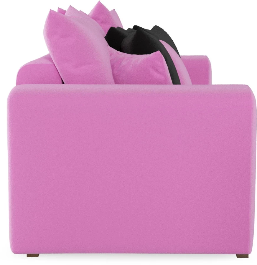 Диван Мэдисон вельвет Люкс Фиолетовый подушки черные (изображение №3)