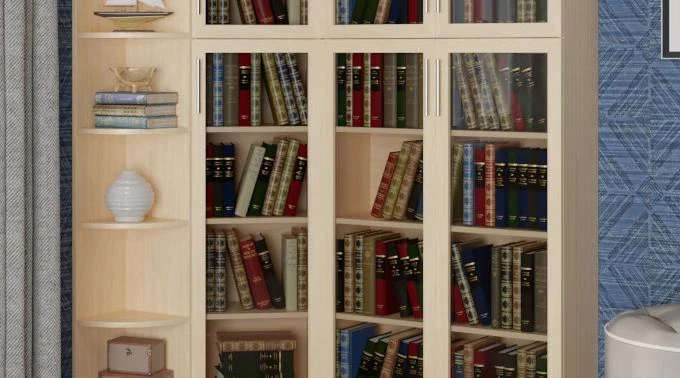 Шкаф книжный Библиотека Элен 5 Дуб молочный (изображение №2)