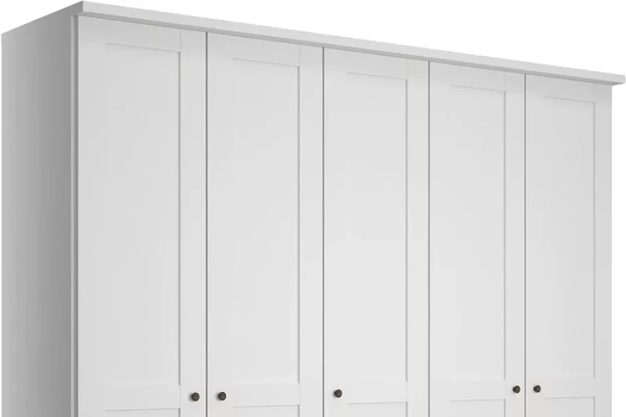 Шкаф распашной 5-ти дверный - аналог IKEA BRIMNES, 50х200х220 см, белый (изображение №3)