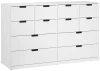 Комод с 12 ящиками - аналог IKEA  NORDLI, 120x90 см, белый (изображение №3)