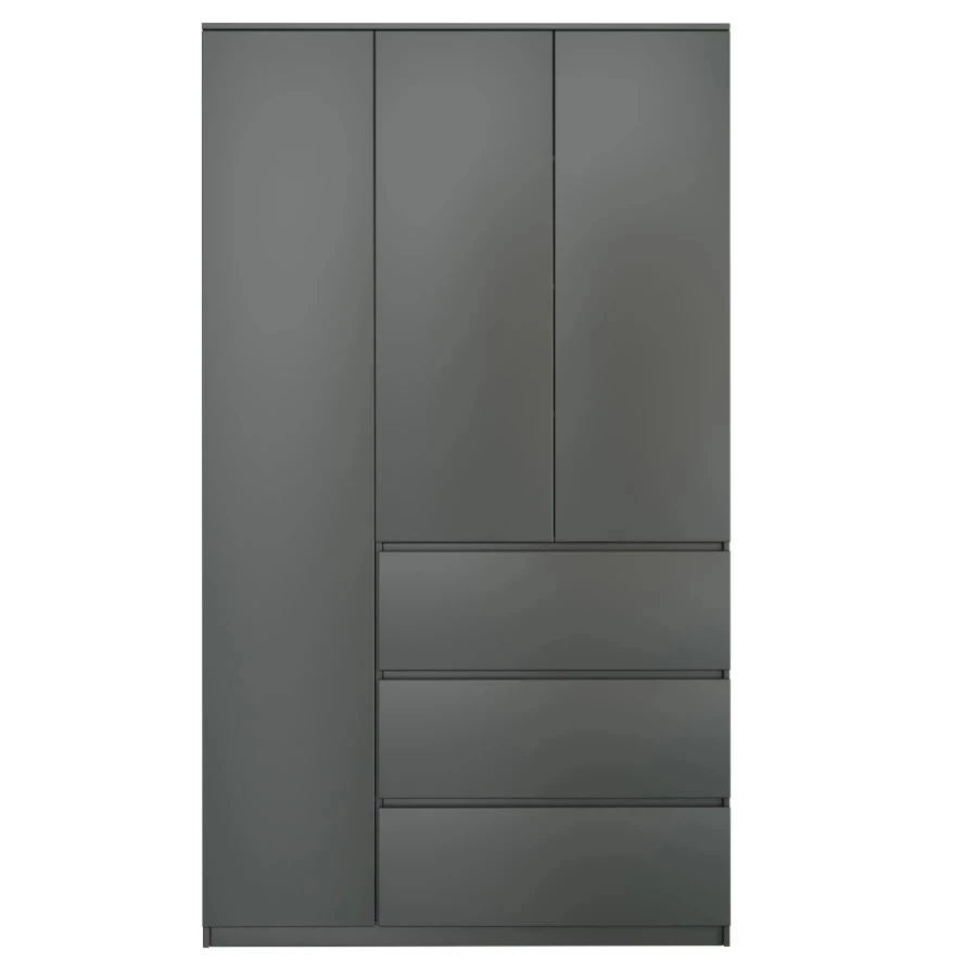 Шкаф большой с 6 ящиками- аналог IKEA MALM, 120х210х50 см, графит (изображение №2)