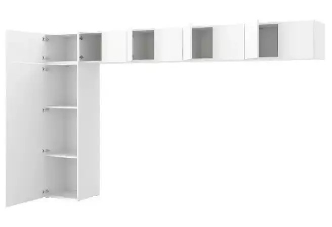 Шкаф модульный  - аналог IKEA OPPHUS ОПХУС, 380x42x221 см, белый