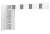 Шкаф модульный  - аналог IKEA OPPHUS ОПХУС, 380x42x221 см, белый (изображение №1)