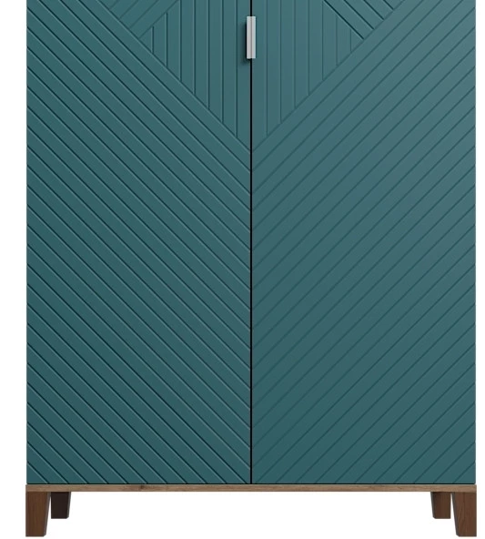 Шкаф распашной 2-х дверный - аналог IKEA BESTA, 40х100х 210 см, аквамарин (изображение №3)