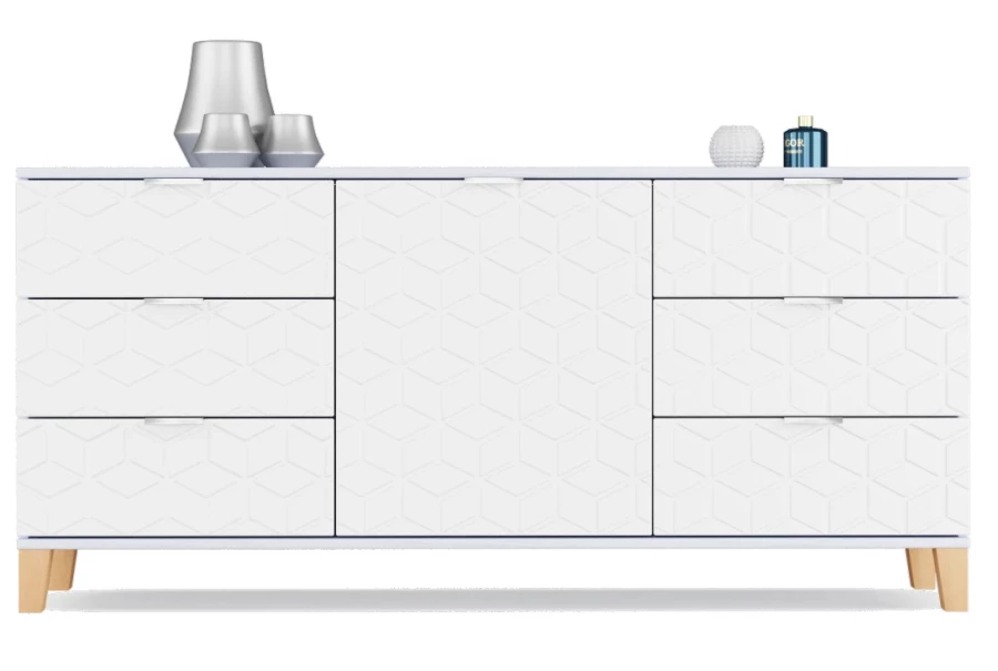 Комод с 7 ящиками - аналог IKEA BESTA, 40х150х70 см, белый глянец (изображение №2)