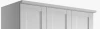Шкаф распашной 3-х дверный - аналог IKEA BRIMNES, 50х120х220 см, белый (изображение №2)