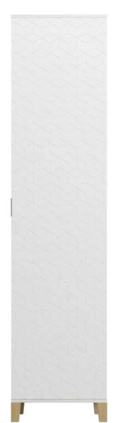 Шкаф 1 дверный - аналог IKEA BESTA, 40х50х210 см, белый (изображение №1)