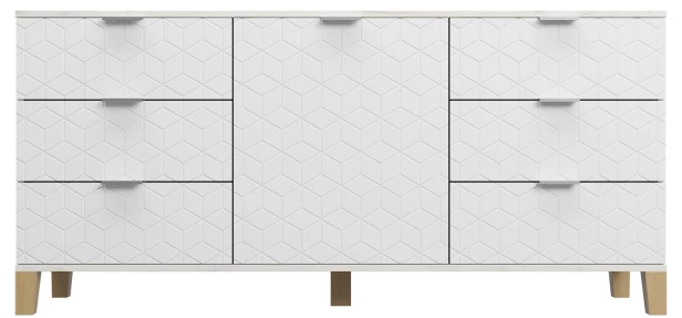 Комод с 7 ящиками - аналог IKEA BESTA, 40х150х70 см, молочный (изображение №1)