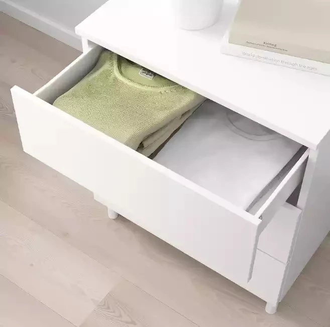 Комод с  ящиками  - аналог IKEA OPPHUS ОПХУС, 60x73 см, белый (изображение №3)