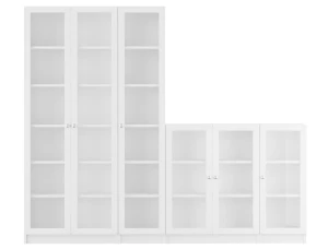 Шкаф книжный Билли 85 Белый ИКЕА (IKEA)