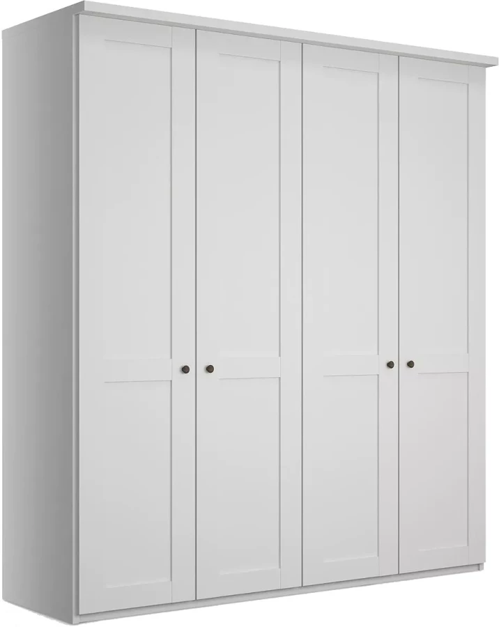 Шкаф распашной 4-х дверный - аналог IKEA BRIMNES, 50х160х220 см, белый (изображение №1)