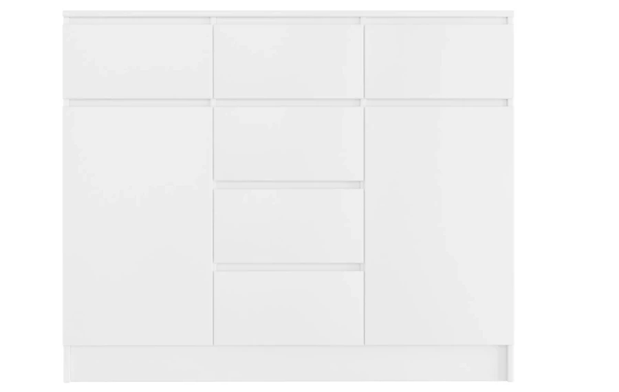 Комод с 6 ящиками - аналог IKEA MALM, 40х120х99 см, белый (изображение №2)