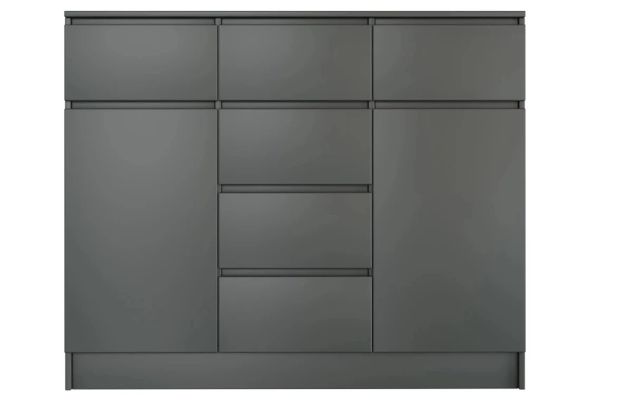 Комод с 6 ящиками - аналог IKEA MALM, 40х120х99 см, графит (изображение №2)