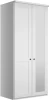 Шкаф распашной 2-х дверный с зеркалом - аналог IKEA BRIMNES, 50х80х220 см, белый (изображение №1)