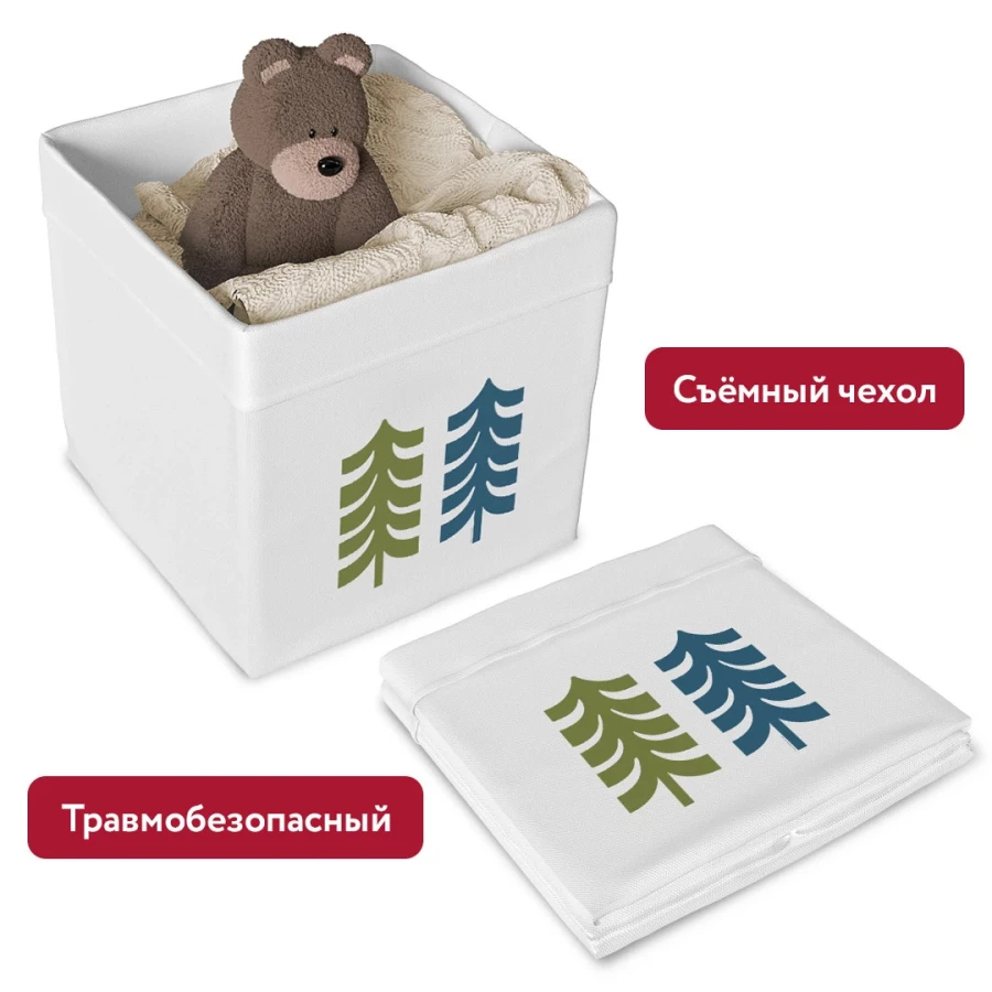 Ящик текстильный для игрушек Лапландия Елки 2 (изображение №6)