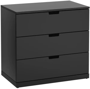 Комод с 3 ящиками - аналог IKEA  NORDLI, 60x70 см, черный