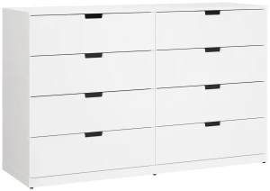 Комод с 8 ящиками - аналог IKEA NORDLI, 120x90 см, белый