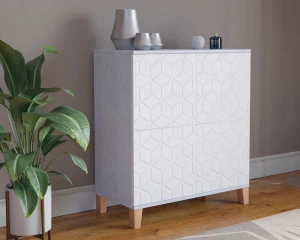 Комод 4 ящика - аналог IKEA BESTA, 40х80х90 см, белый глянец