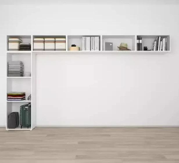 Шкаф модульный  - аналог IKEA OPPHUS ОПХУС, 380x42x221 см, белый (изображение №2)