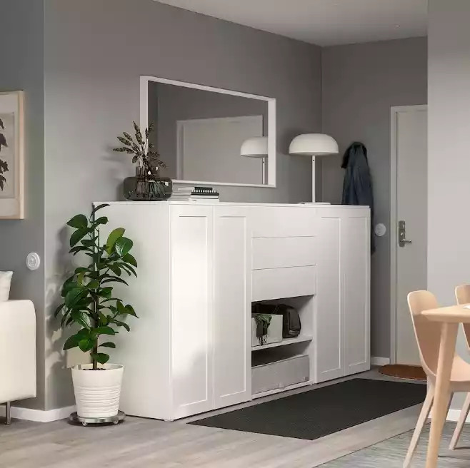 Комод с дверцами - аналог IKEA OPPHUS ОПХУС, 240x123 см, белый