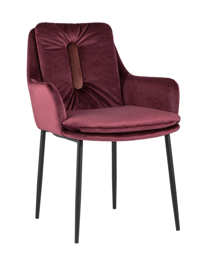 Кресло Саманта велюр бордовый (изображение №1)