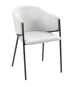 Стул обеденный Carmel бело-серый