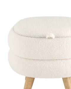 Второе фото. Пуф с ящиком Винни M тедди белый