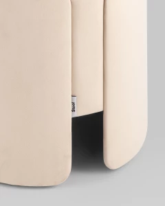 Второе фото. Пуф Taks велюр молочный