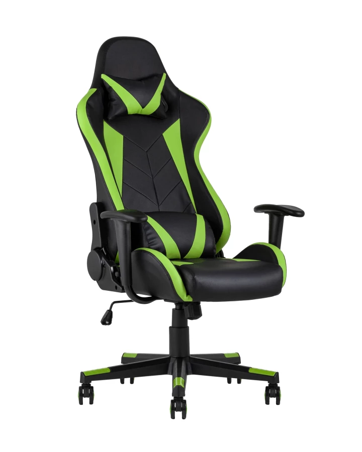 Кресло игровое TopChairs Gallardo зеленое (изображение №1)