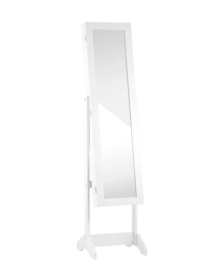 Зеркало-шкаф напольное Godrick для украшений белое (изображение №1)