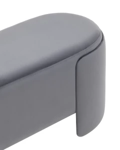 Второе фото. Банкетка Taks велюр серый