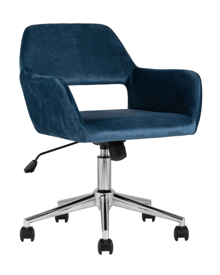 Кресло офисное Ross велюр синий (изображение №1)