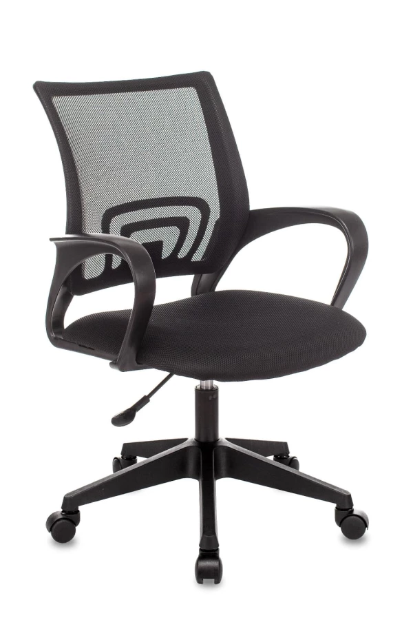 Кресло офисное TopChairs ST-Basic сетка/ткань черный (изображение №1)