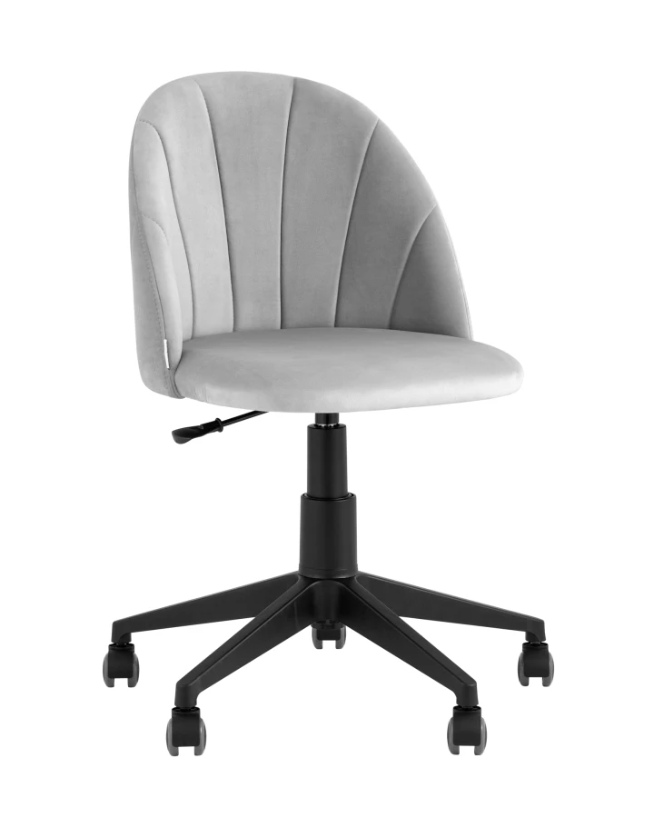 Кресло компьютерное Логан велюр светло-серый (изображение №1)