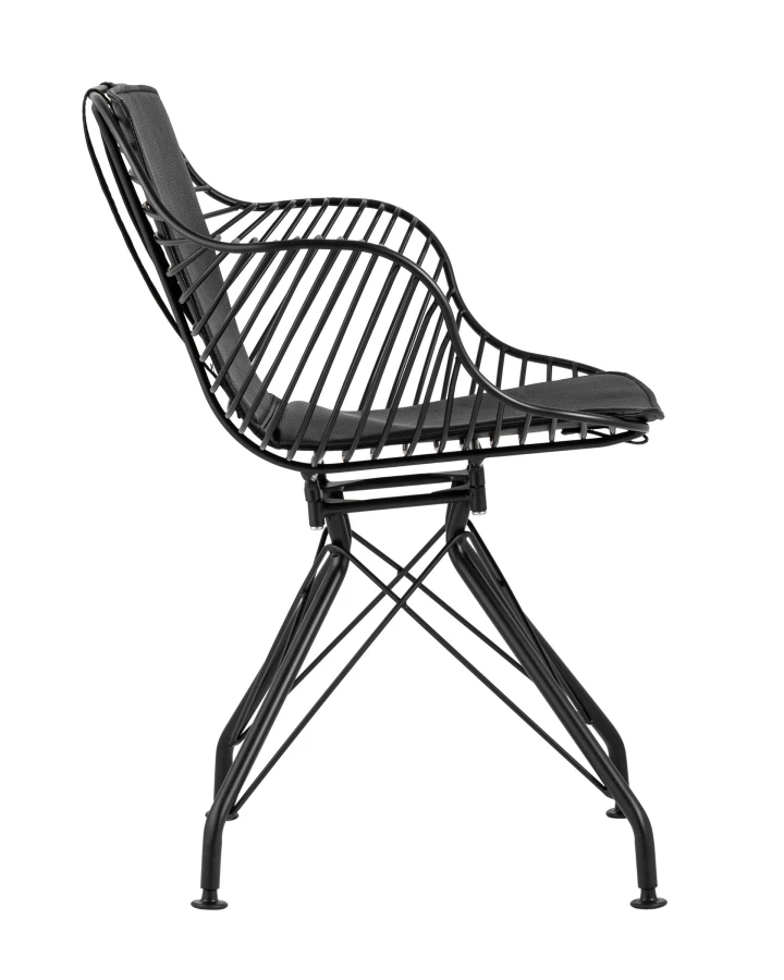 Кресло Thomas черное с черной подушкой (изображение №2)